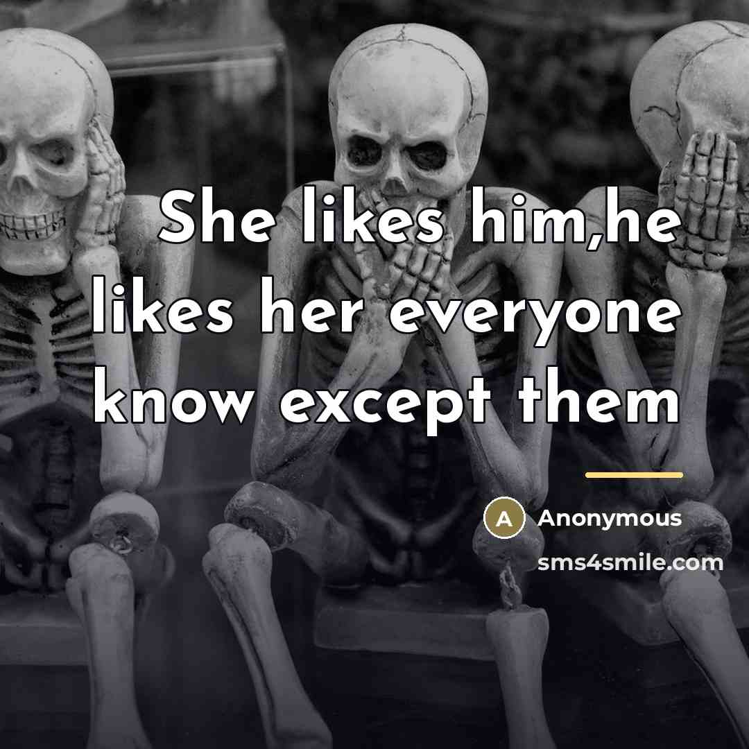 “She likes him,he likes her everyone know except them…” quote by Anonymous