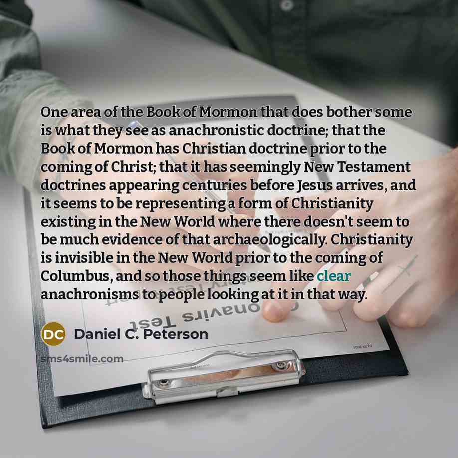 “One area of the Book of Mormon that does bother…” quote by Daniel C. Peterson