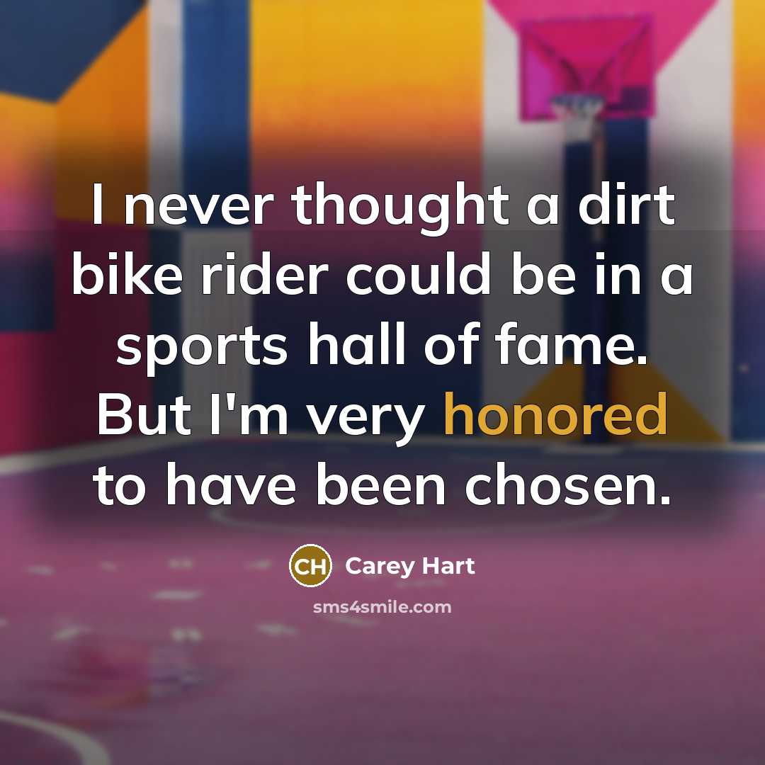 “I never thought a dirt bike rider could be in…” quote by Carey Hart