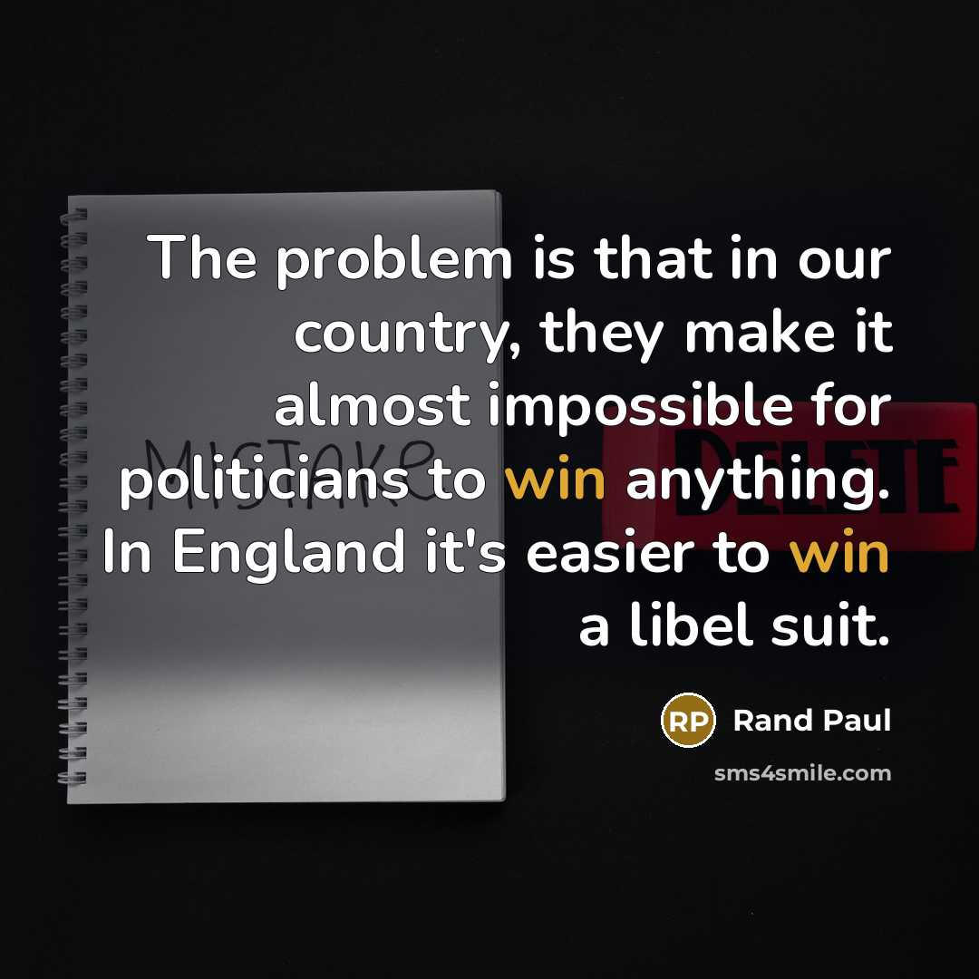 “The problem is that in our country, they make it…” quote by Rand Paul