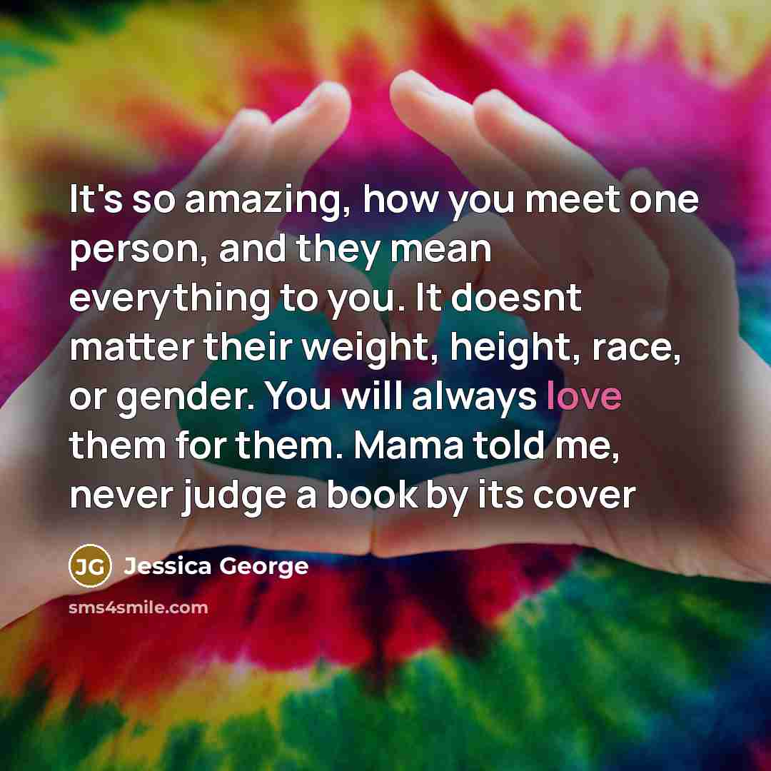 “It's so amazing, how you meet one person, and they…” quote by Jessica George