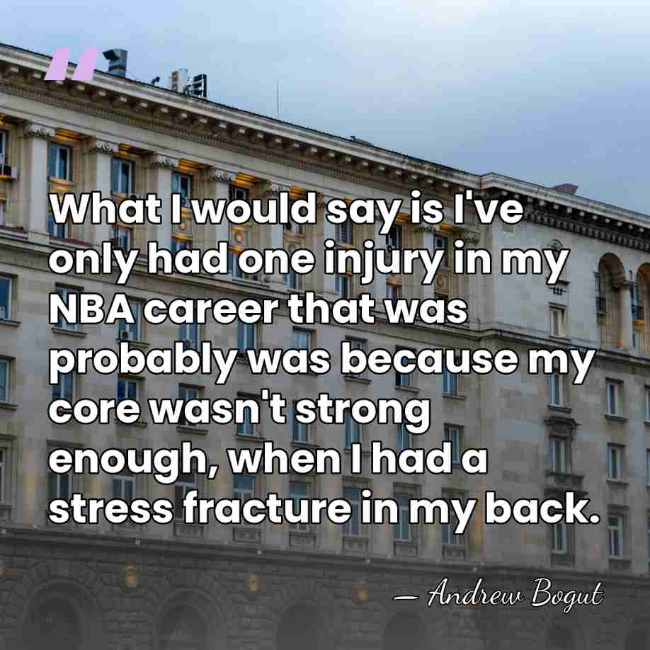 What I would say is I've only had one injury in my&hellip; - Andrew Bogut