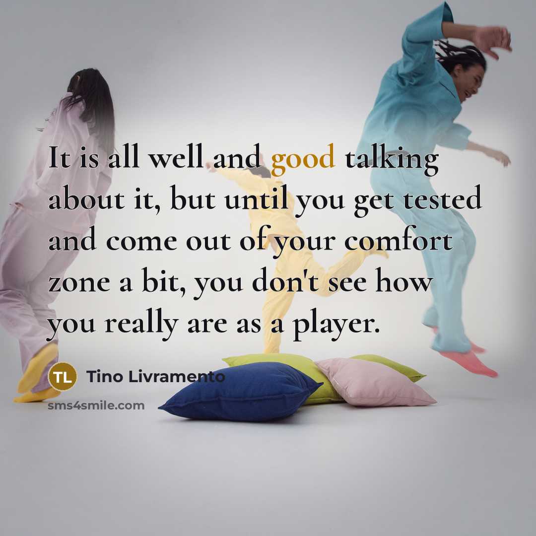 “It is all well and good talking about it, but…” quote by Tino Livramento