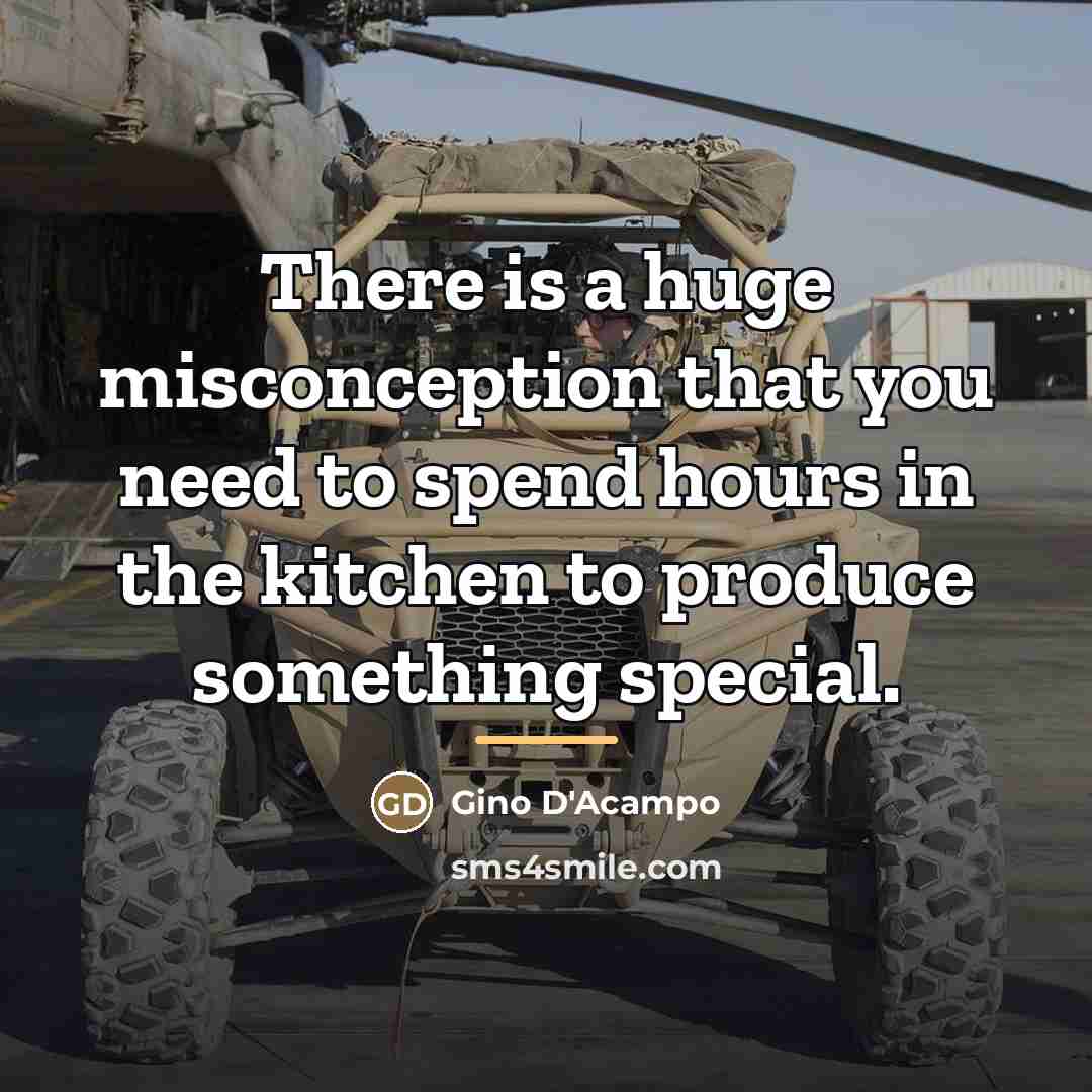 “There is a huge misconception that you need to spend…” quote by Gino D'Acampo