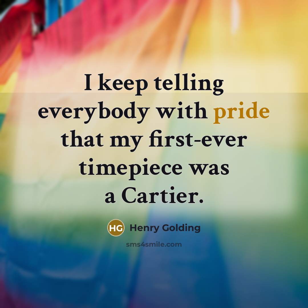 “I keep telling everybody with pride that my first-ever timepiece…” quote by Henry Golding
