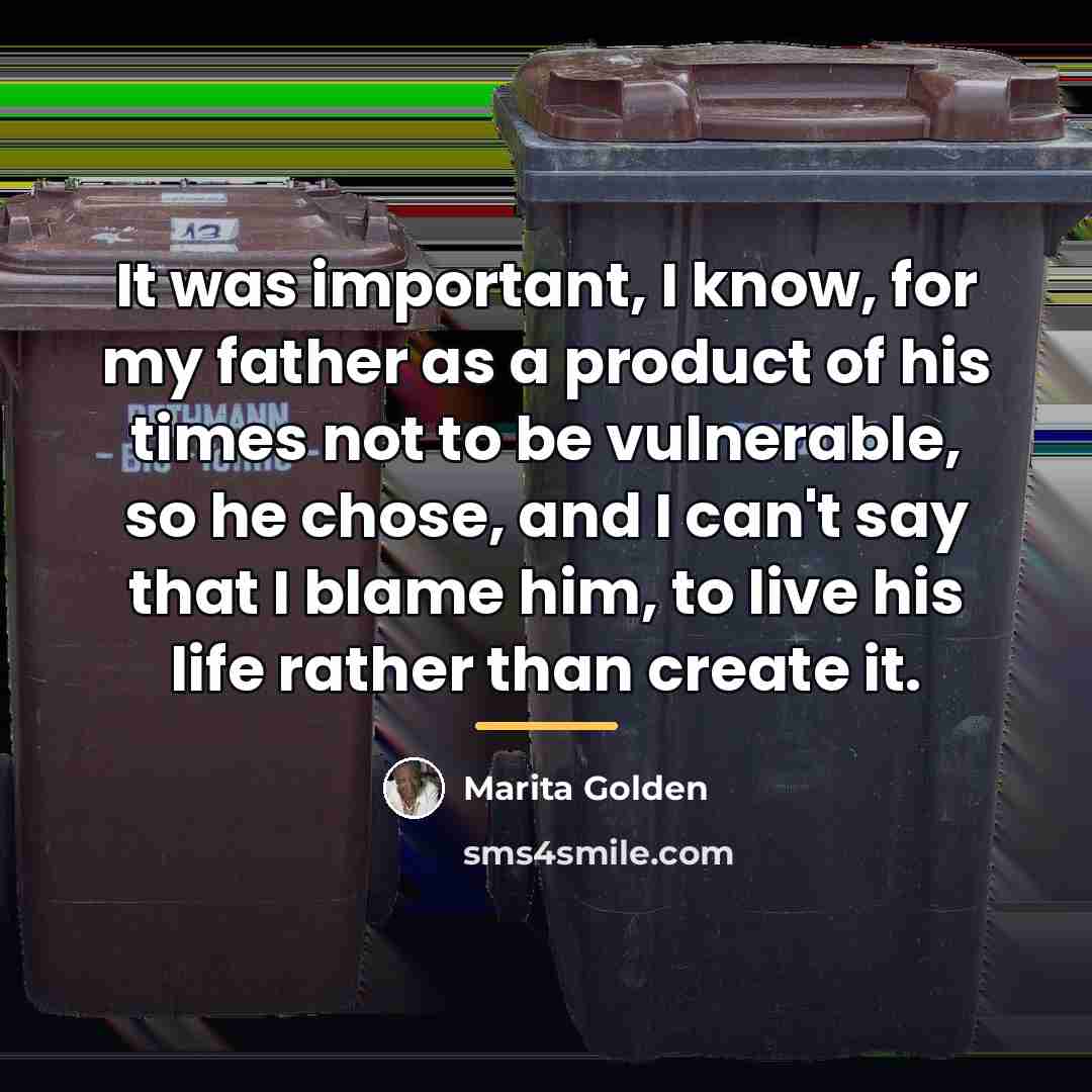 “It was important, I know, for my father as a…” quote by Marita Golden