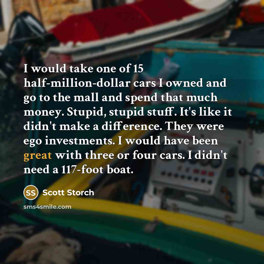 “I would take one of 15 half-million-dollar cars I owned…” quote by Scott Storch