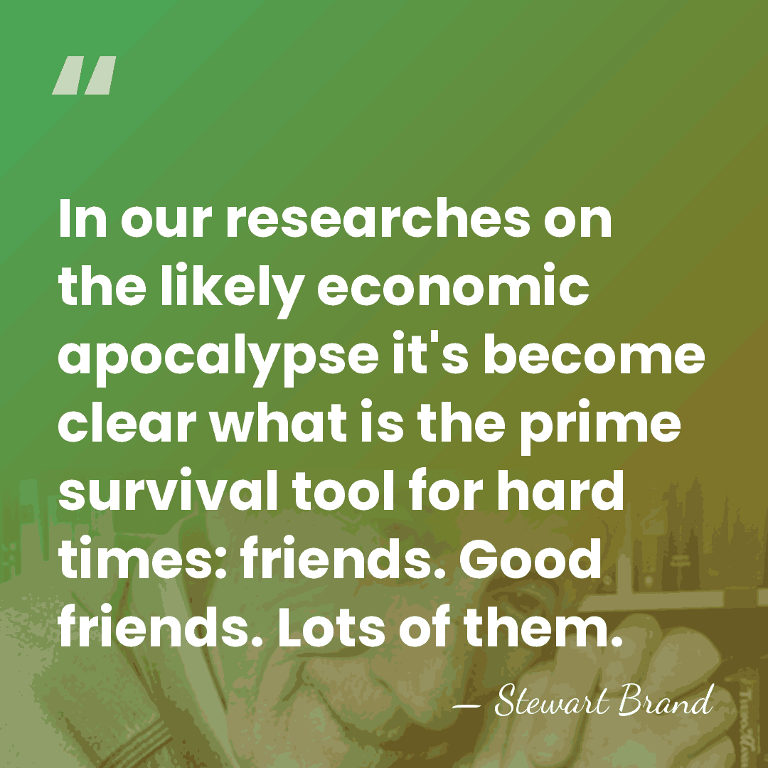 In our researches on the likely economic apocalypse it's become clear what&hellip; - Stewart Brand