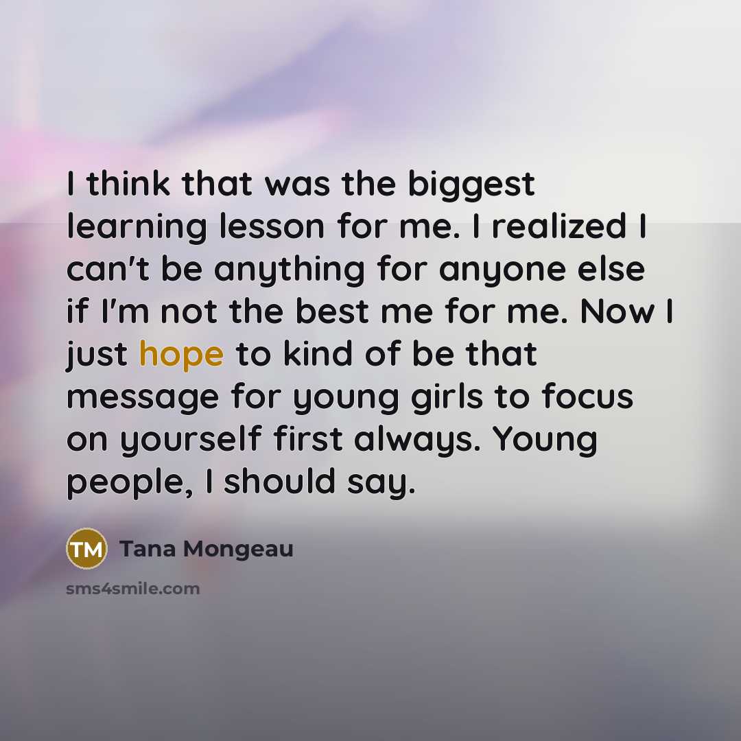 “I think that was the biggest learning lesson for me.…” quote by Tana Mongeau