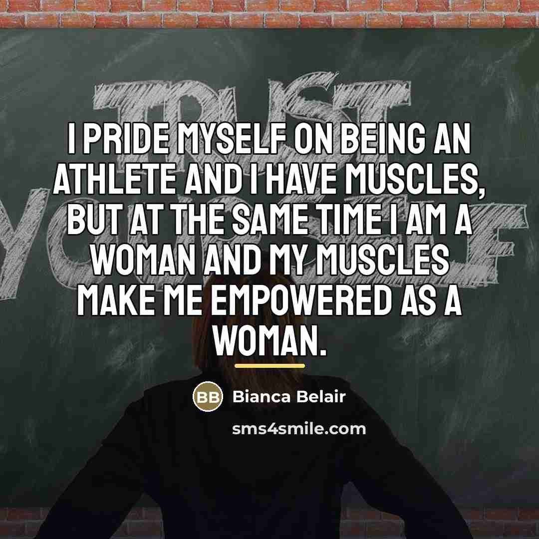 “I pride myself on being an athlete and I have…” quote by Bianca Belair