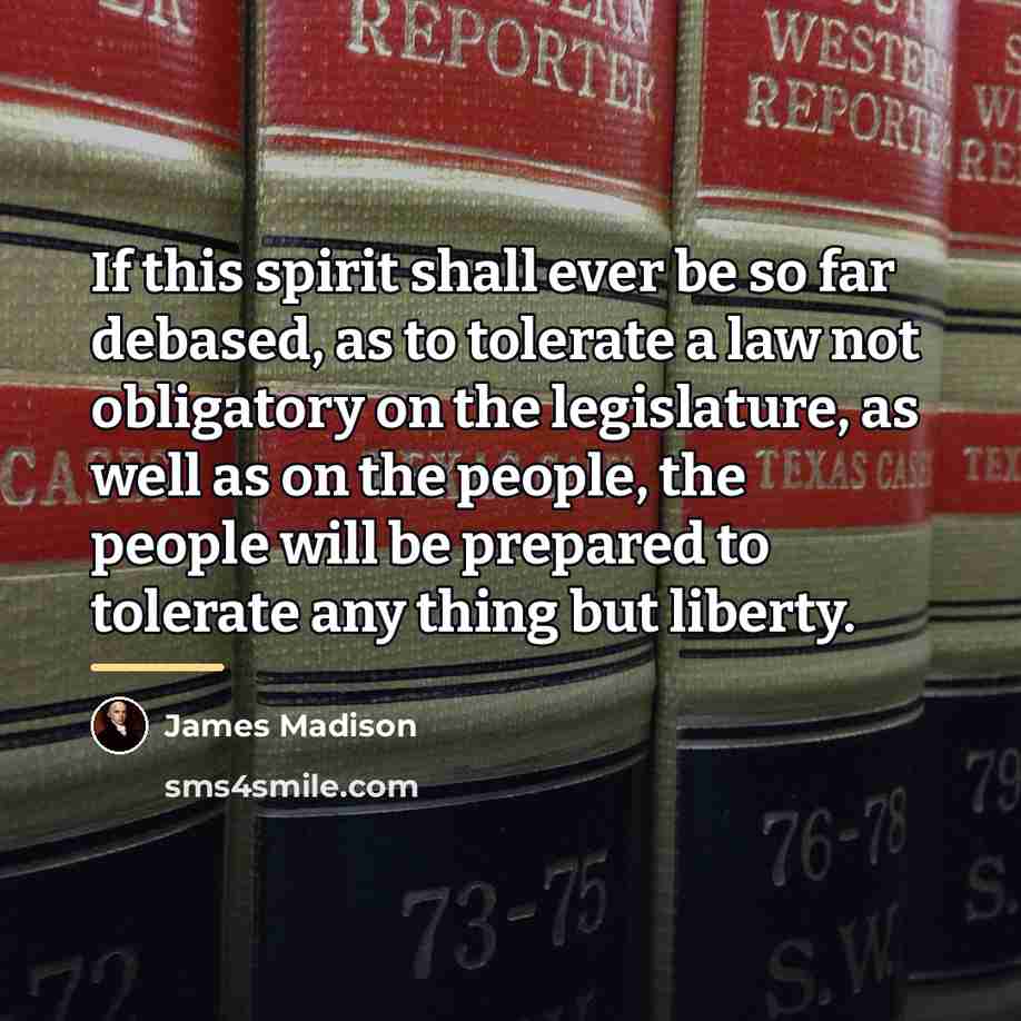 “If this spirit shall ever be so far debased, as…” quote by James Madison