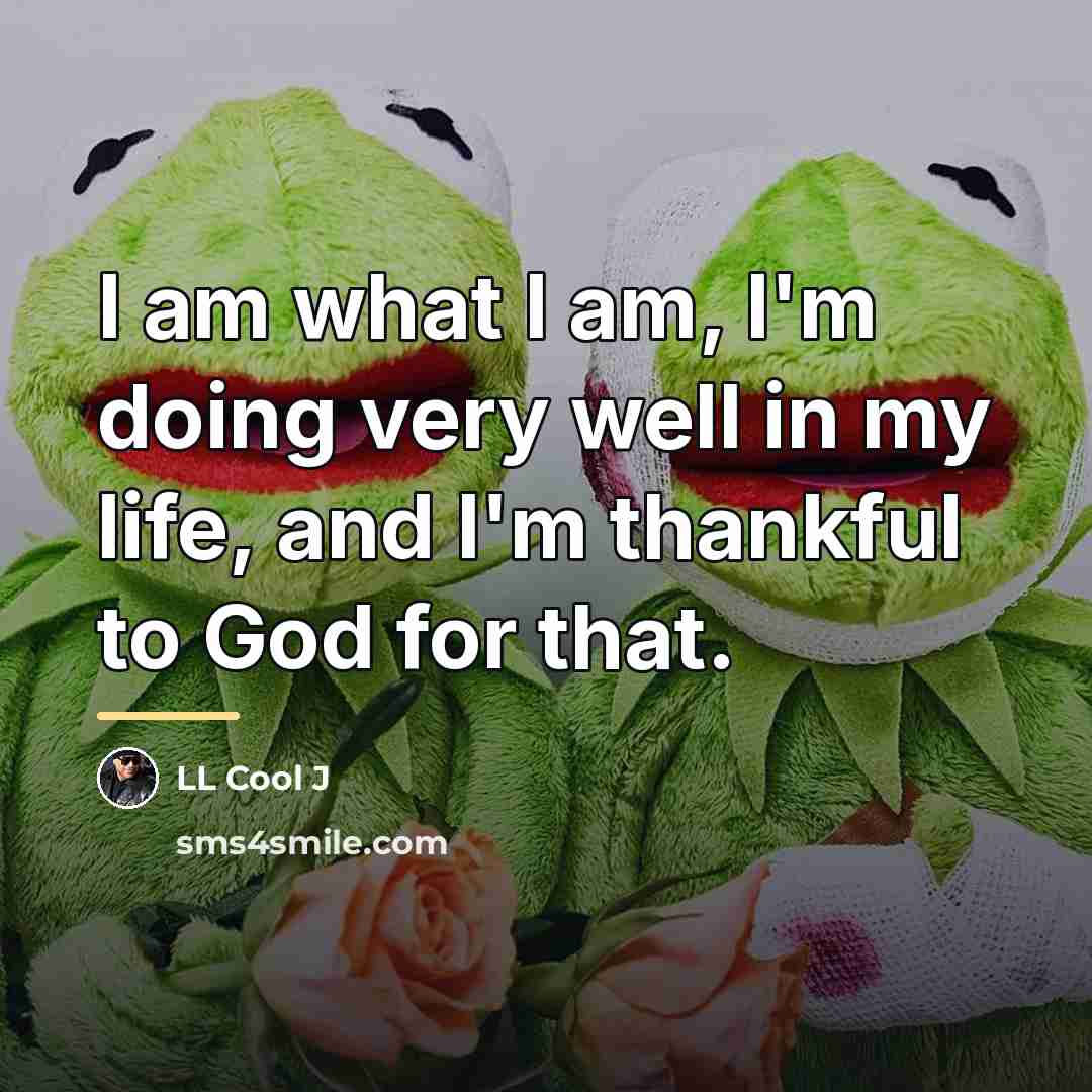 “I am what I am, I'm doing very well in…” quote by LL Cool J