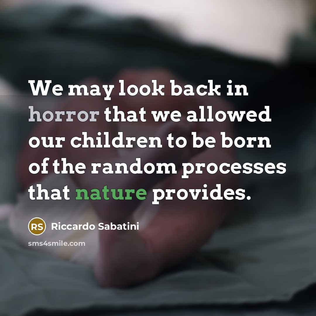 “We may look back in horror that we allowed our…” quote by Riccardo Sabatini