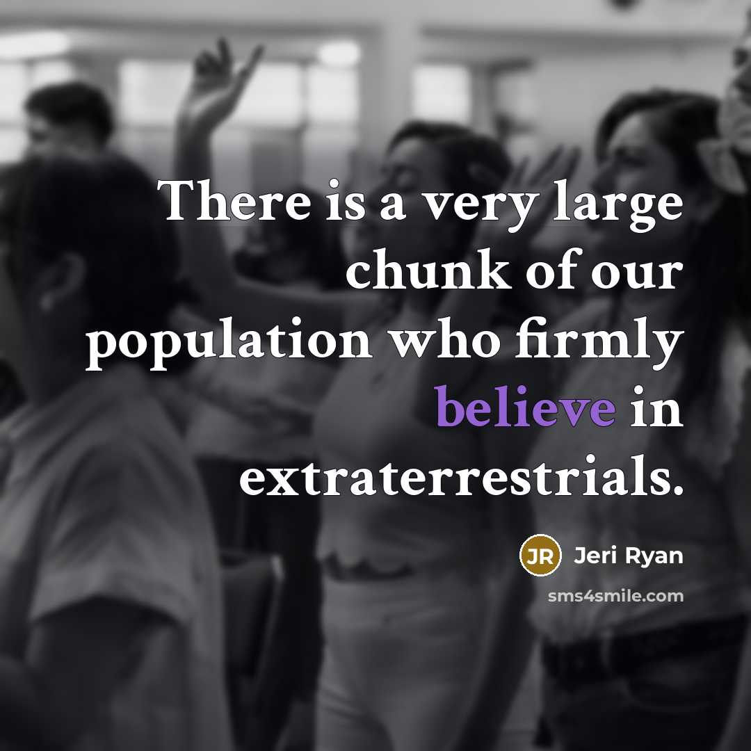 “There is a very large chunk of our population who…” quote by Jeri Ryan