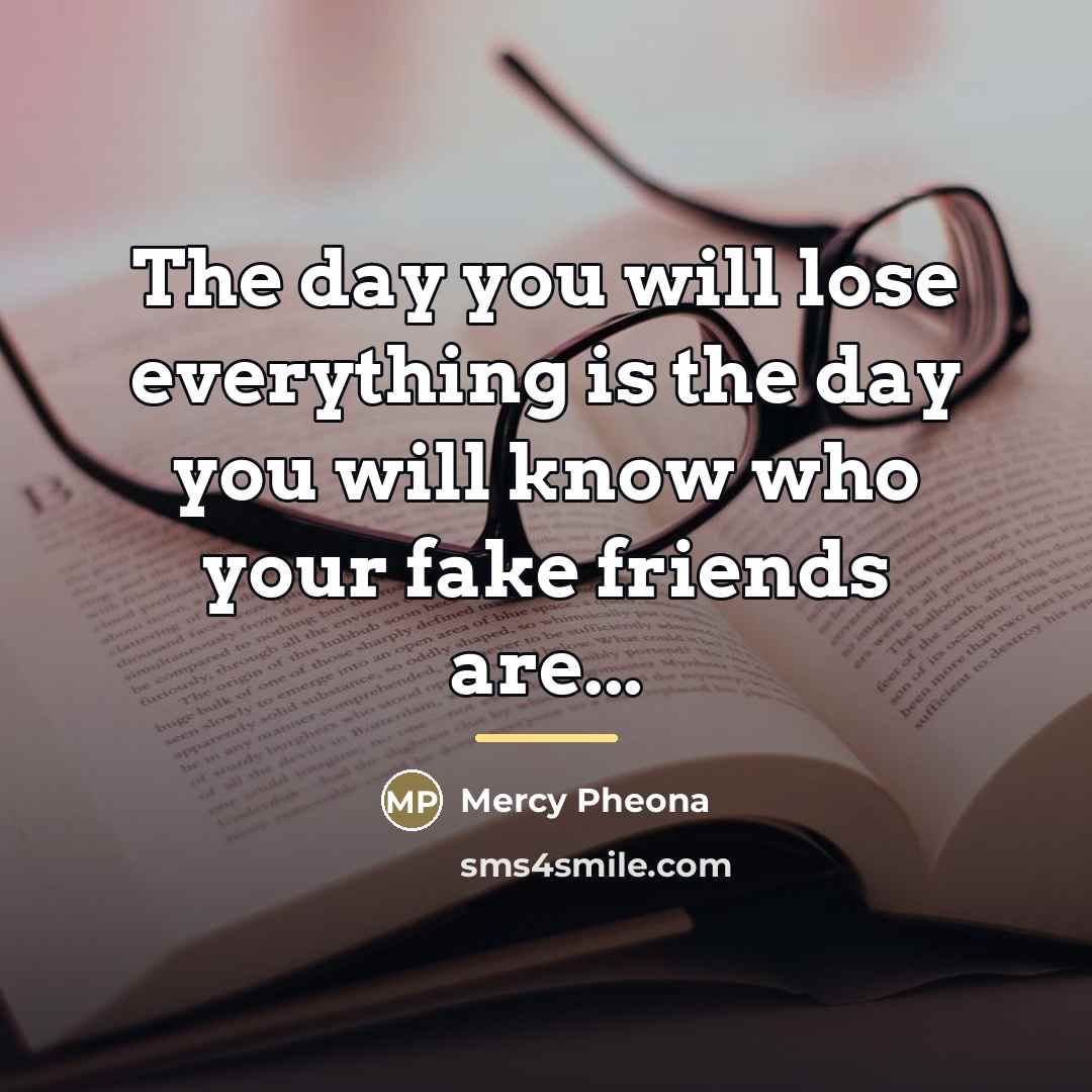 “The day you will lose everything is the day you…” quote by Mercy Pheona