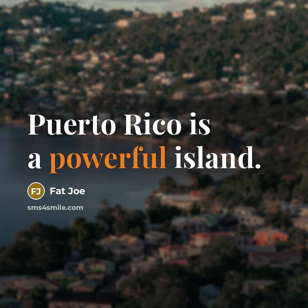 “Puerto Rico is a powerful island.…” quote by Fat Joe