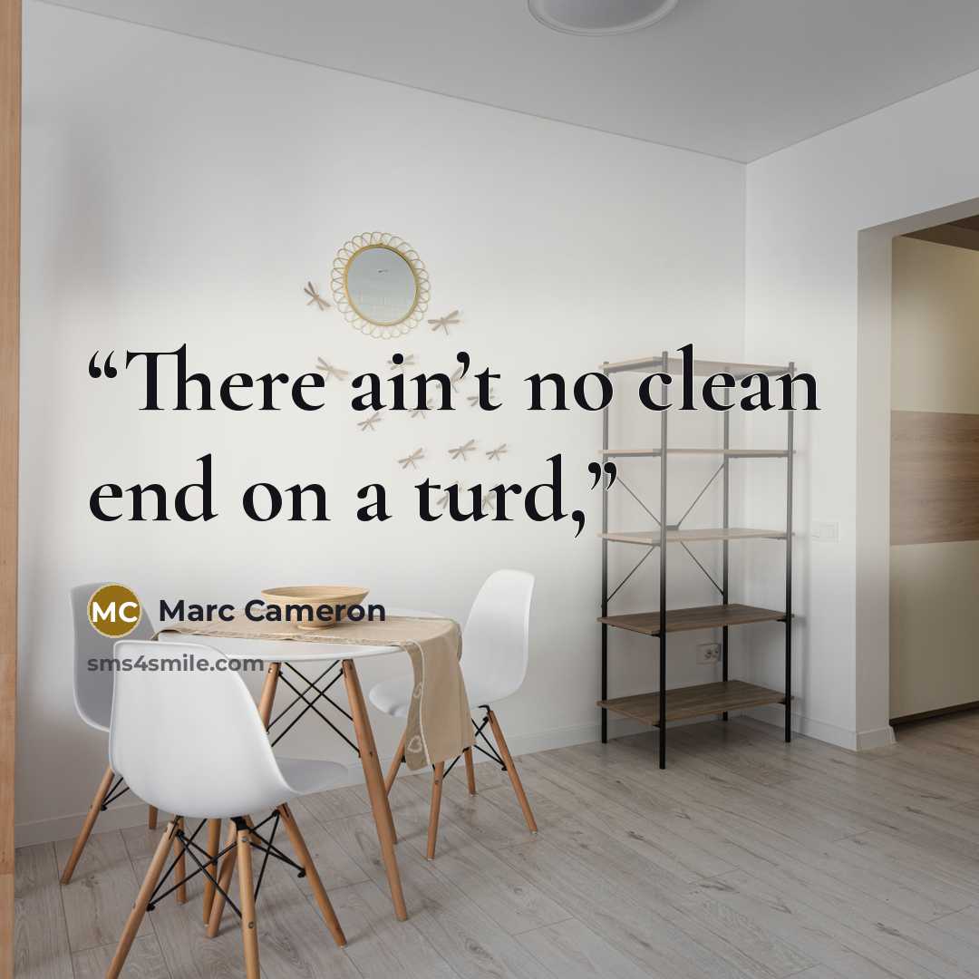 “There ain’t no clean end on a turd,” quote by Marc Cameron