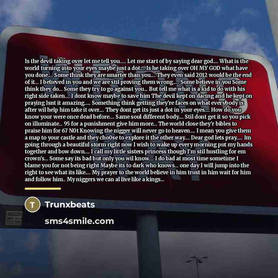 “Is the devil taking over let me tell you..... Let…” quote by Trunxbeats