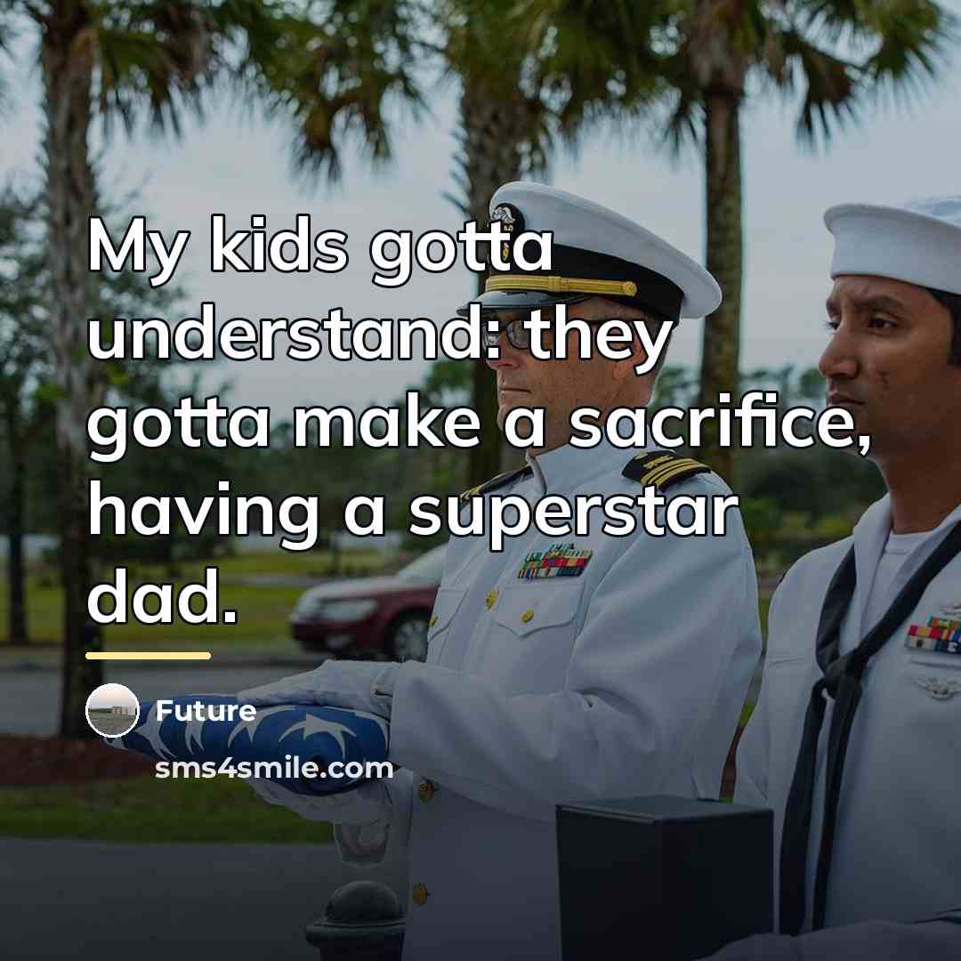 “My kids gotta understand: they gotta make a sacrifice, having…” quote by Future