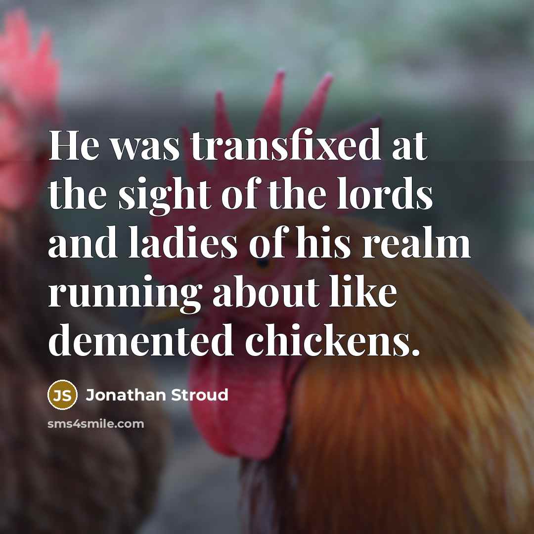 “He was transfixed at the sight of the lords and…” quote by Jonathan Stroud