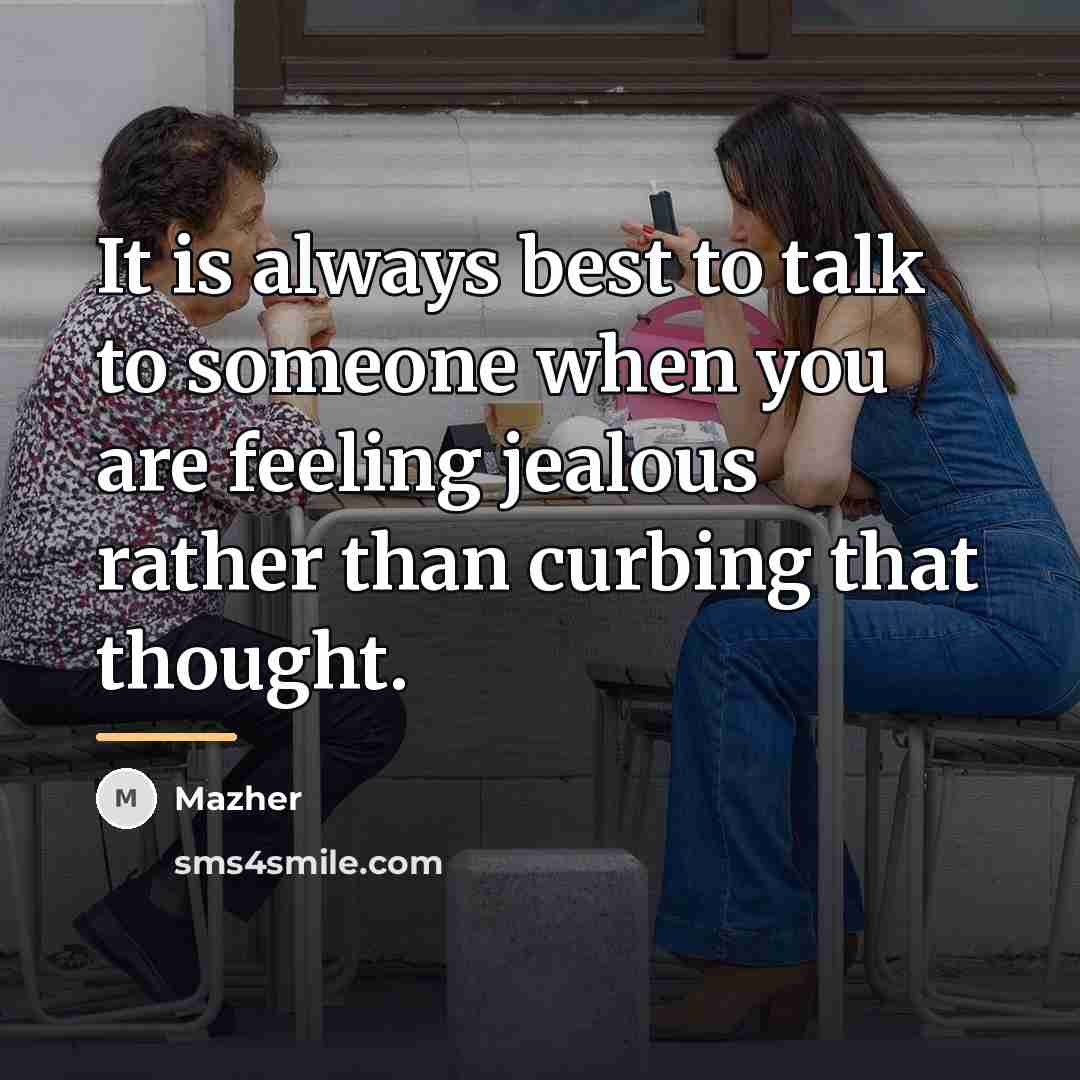 “It is always best to talk to someone when you…” quote by Mazher