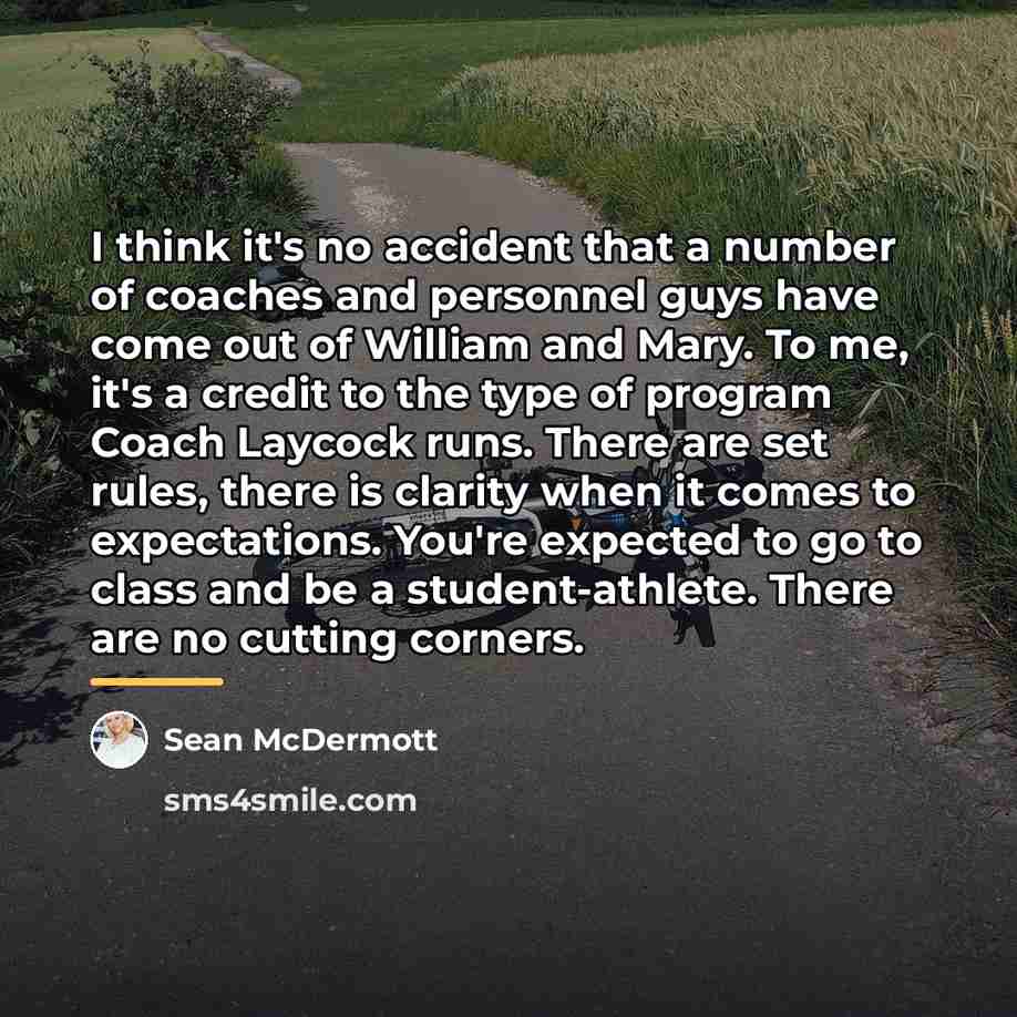 “I think it's no accident that a number of coaches…” quote by Sean McDermott
