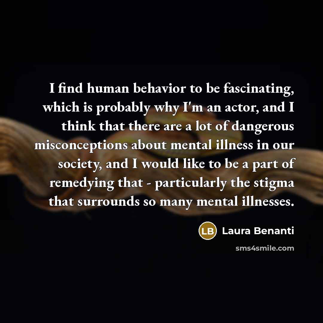 “I find human behavior to be fascinating, which is probably…” quote by Laura Benanti