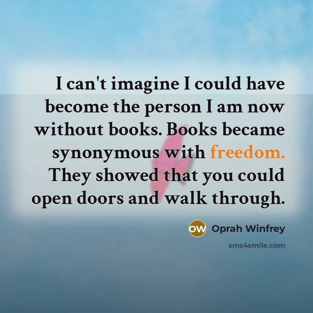 “I can't imagine I could have become the person I…” quote by Oprah Winfrey