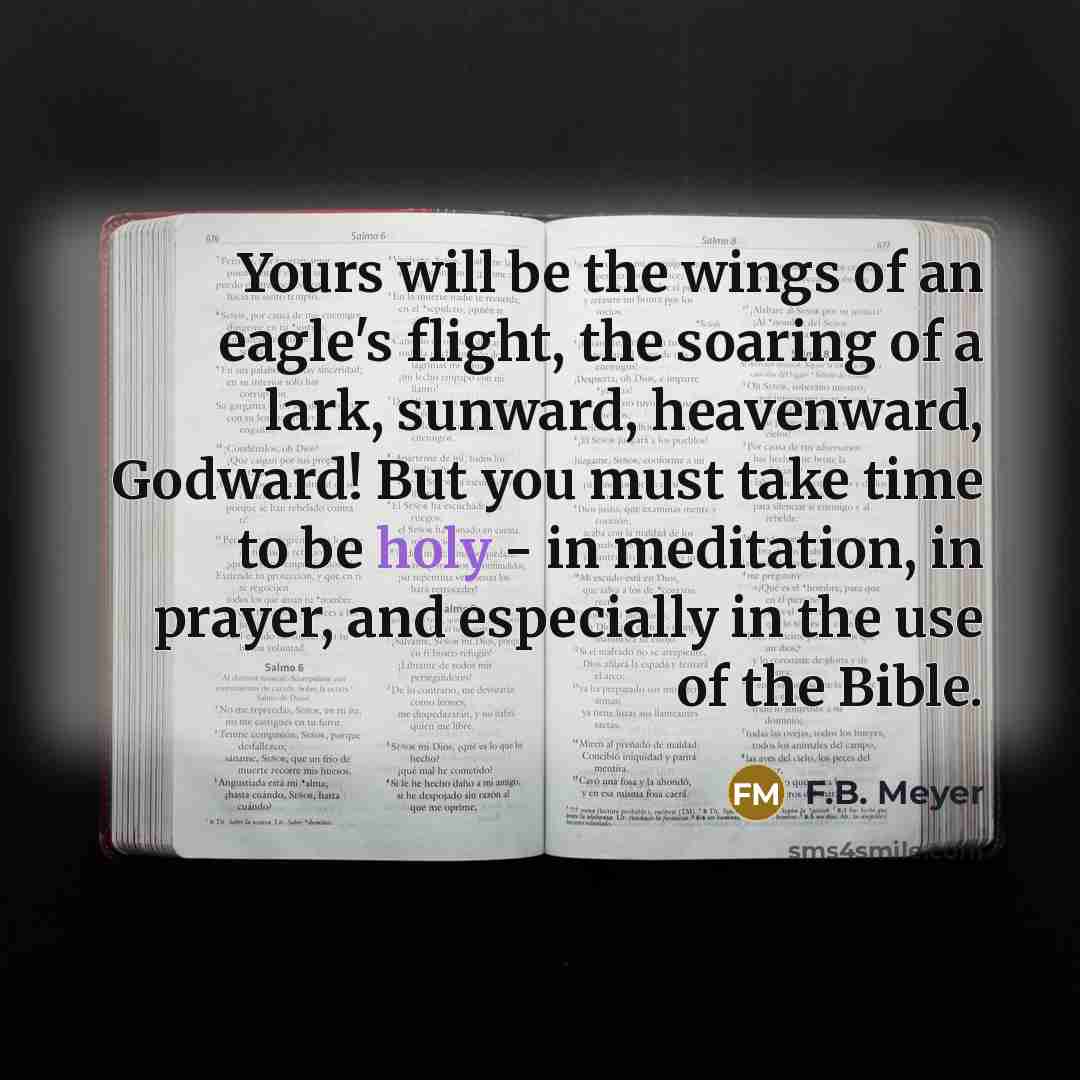 “Yours will be the wings of an eagle's flight, the…” quote by F.B. Meyer