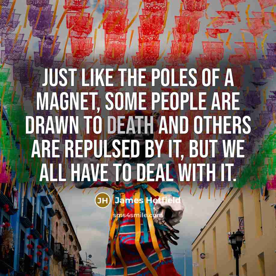 “Just like the poles of a magnet, some people are…” quote by James Hetfield