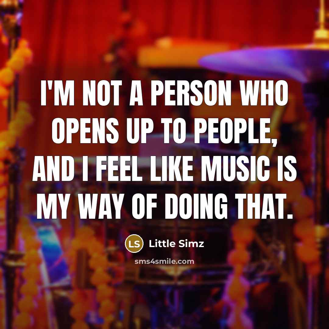 “I'm not a person who opens up to people, and…” quote by Little Simz