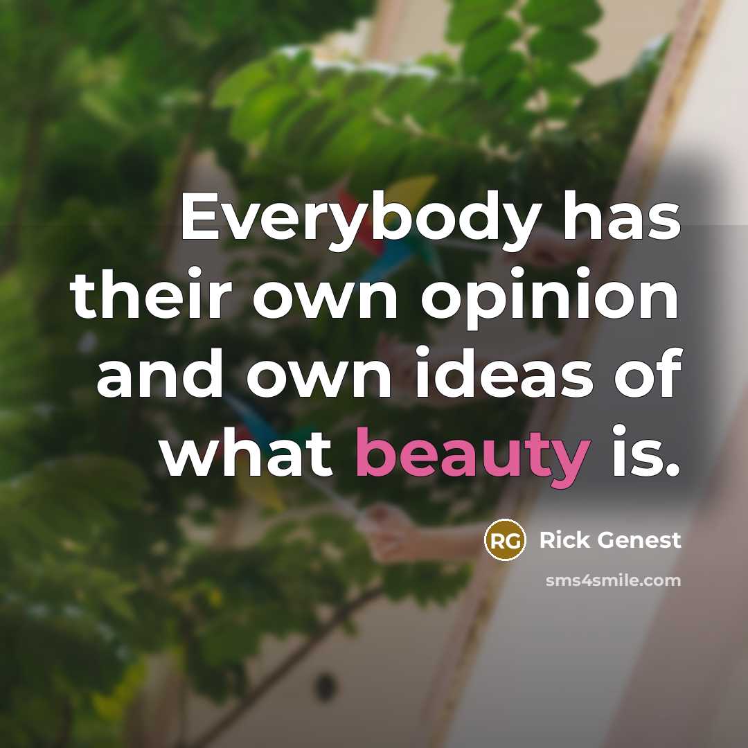 “Everybody has their own opinion and own ideas of what…” quote by Rick Genest
