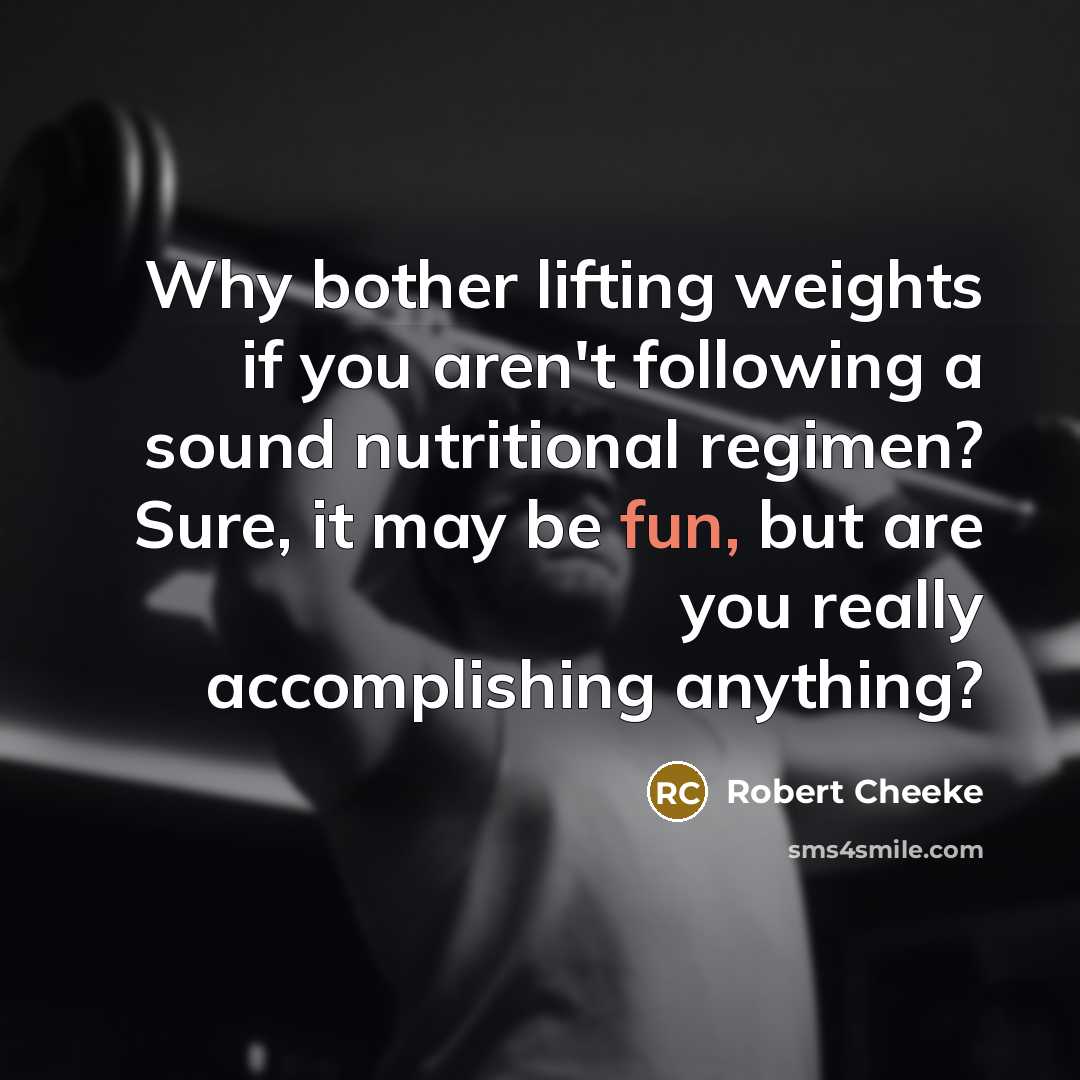 “Why bother lifting weights if you aren't following a sound…” quote by Robert Cheeke