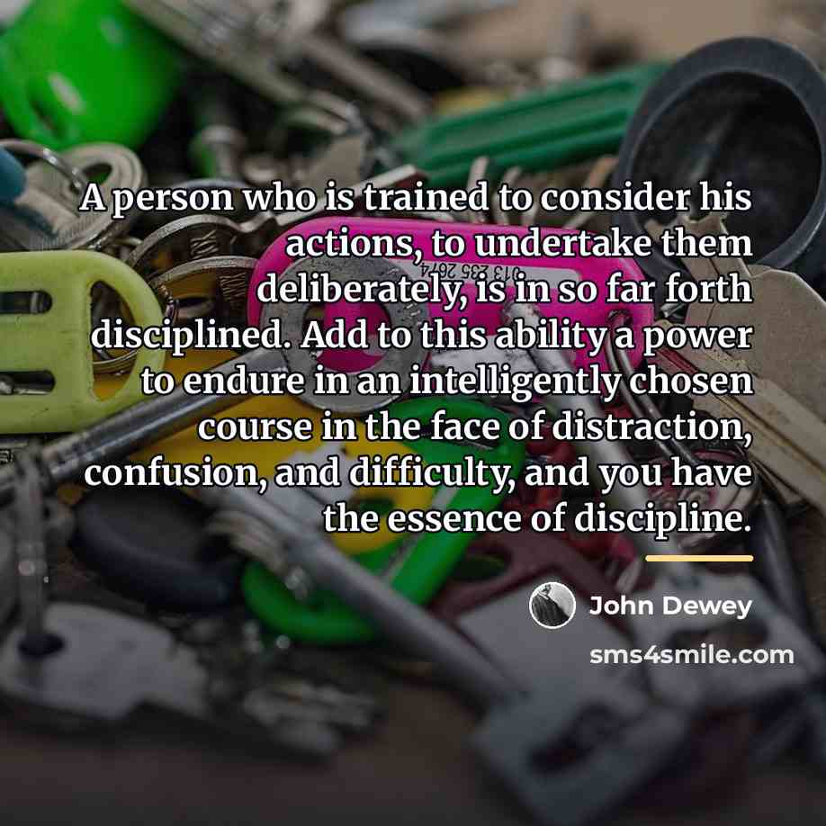 “A person who is trained to consider his actions, to…” quote by John Dewey