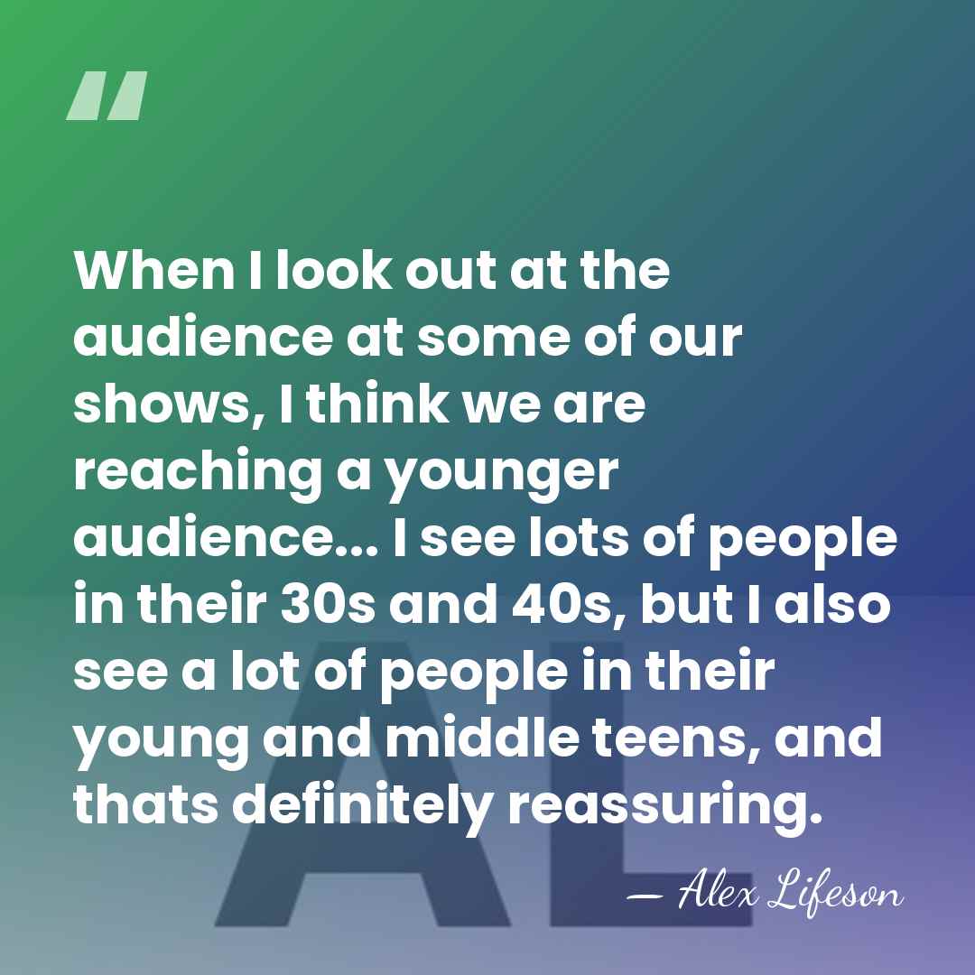 When I look out at the audience at some of our shows,&hellip; - Alex Lifeson