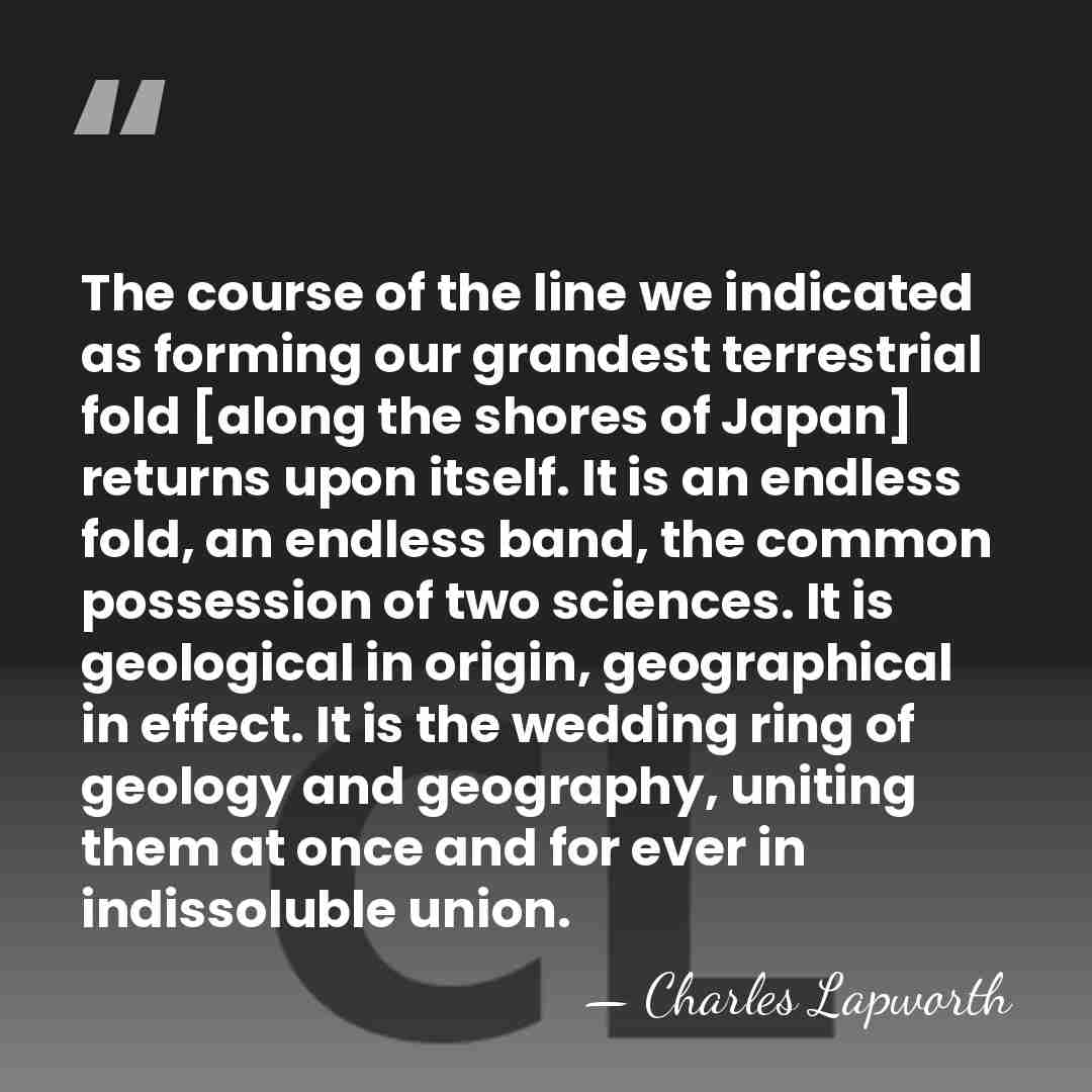 The course of the line we indicated as forming our grandest terrestrial&hellip; - Charles Lapworth