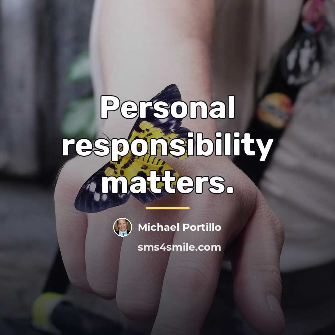 “Personal responsibility matters.…” quote by Michael Portillo
