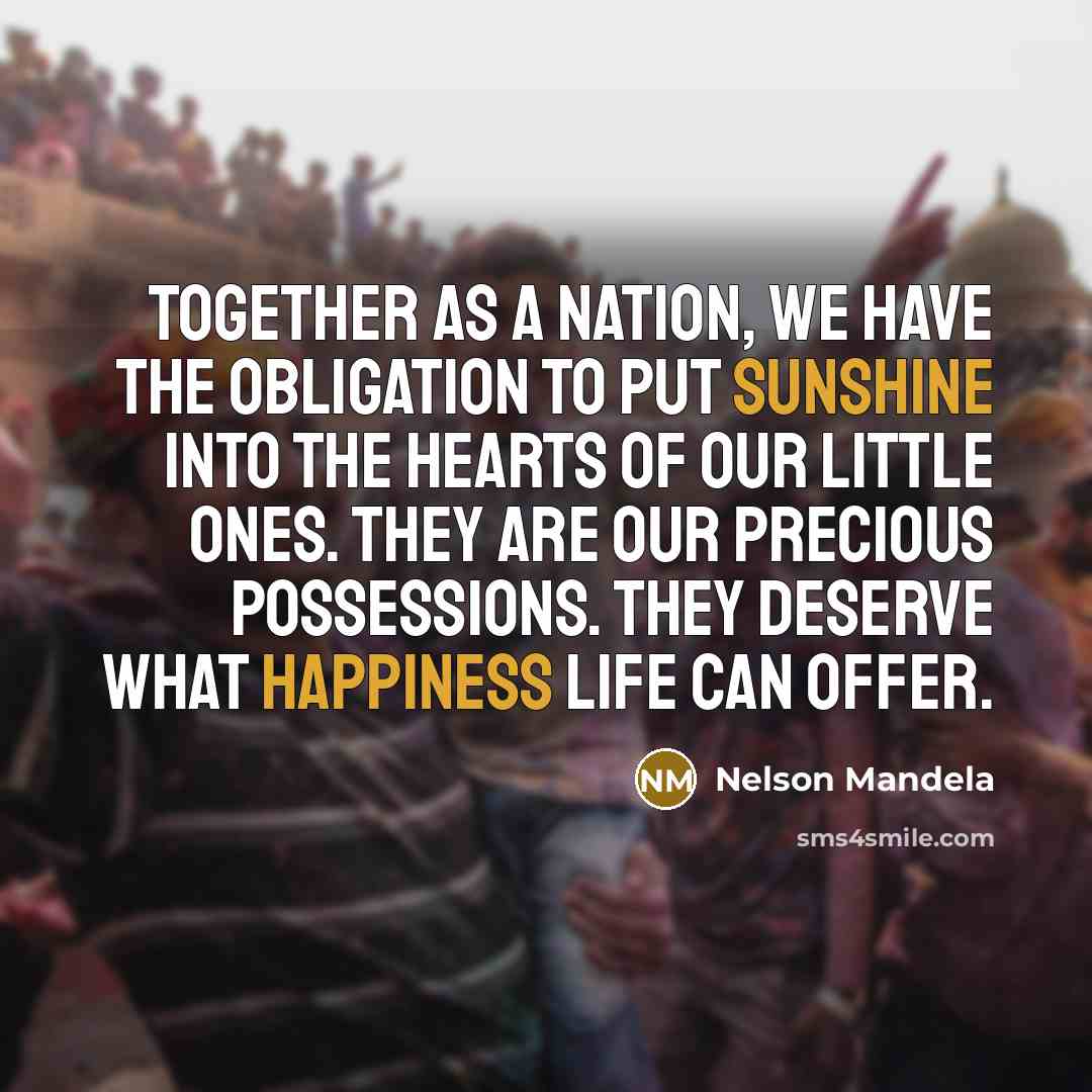 “Together as a nation, we have the obligation to put…” quote by Nelson Mandela