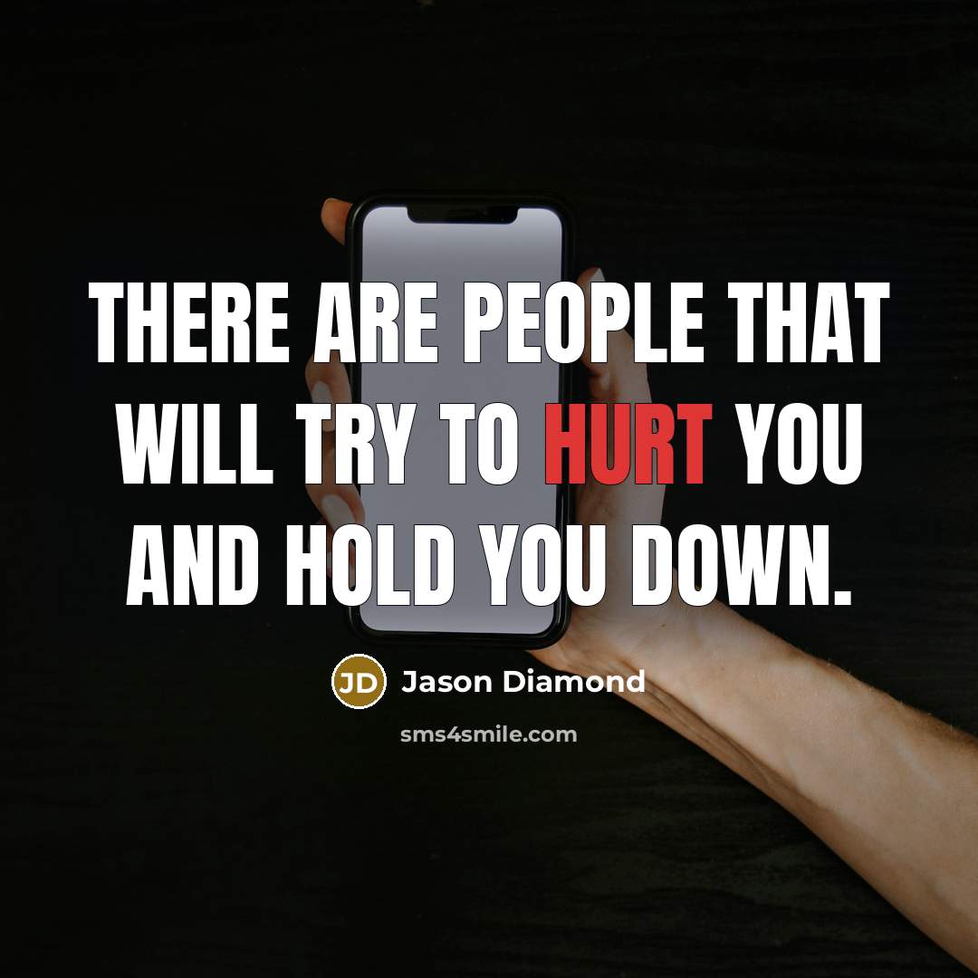 “There are people that will try to hurt you and…” quote by Jason Diamond