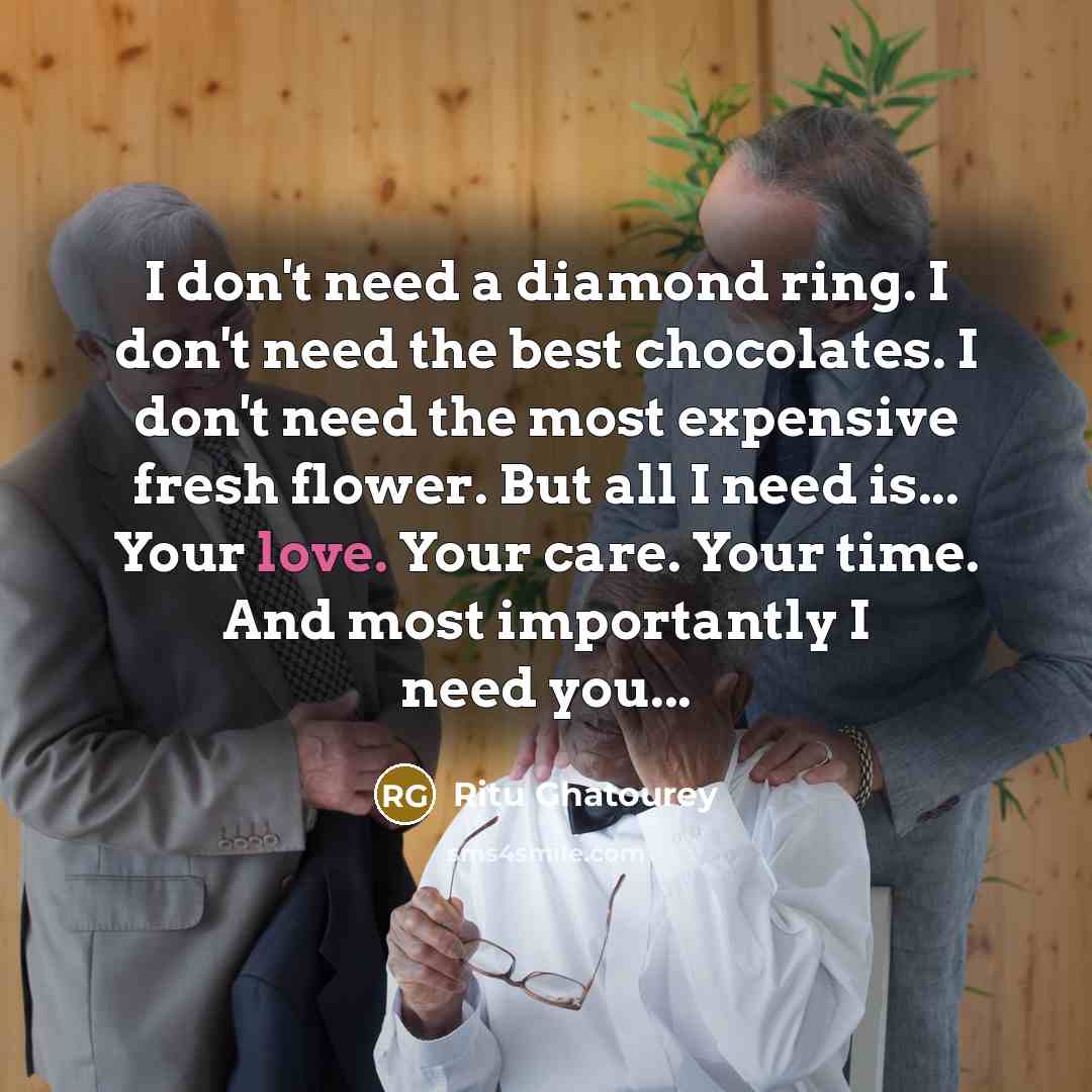 “I don't need a diamond ring. I don't need the…” quote by Ritu Ghatourey