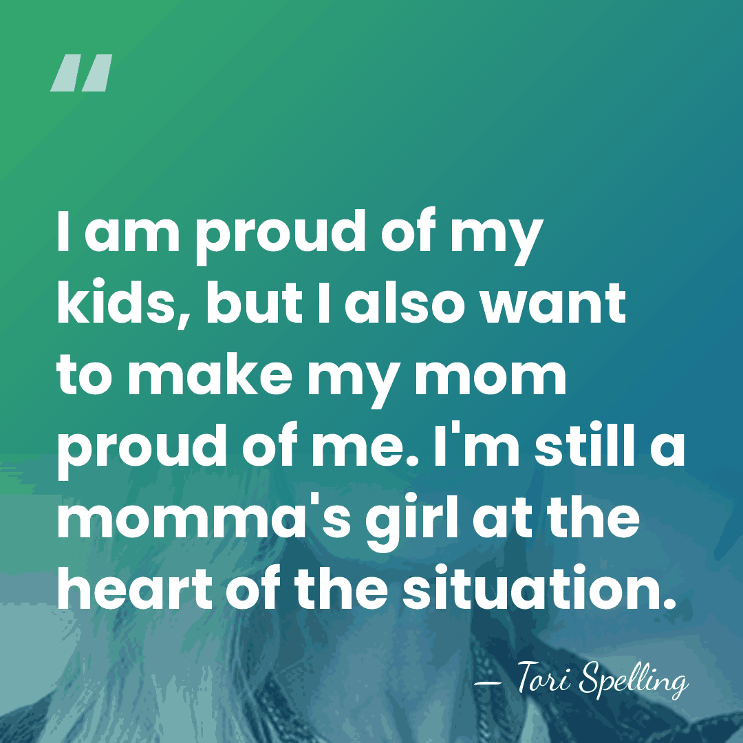 I am proud of my kids, but I also want to make&hellip; - Tori Spelling