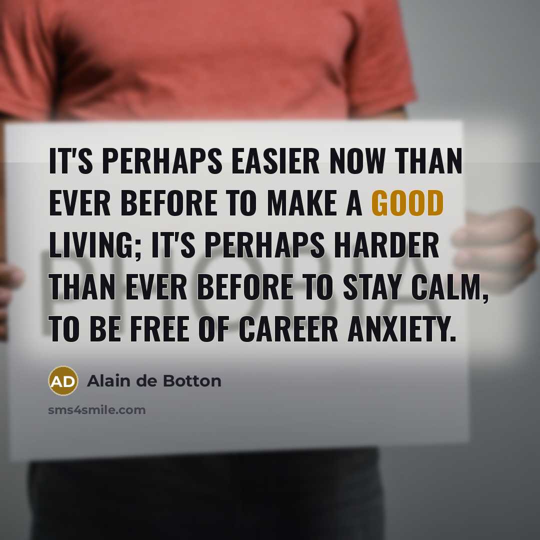 “It's perhaps easier now than ever before to make a…” quote by Alain de Botton