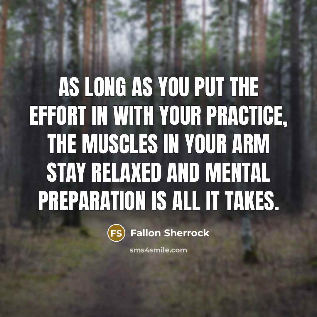 “As long as you put the effort in with your…” quote by Fallon Sherrock