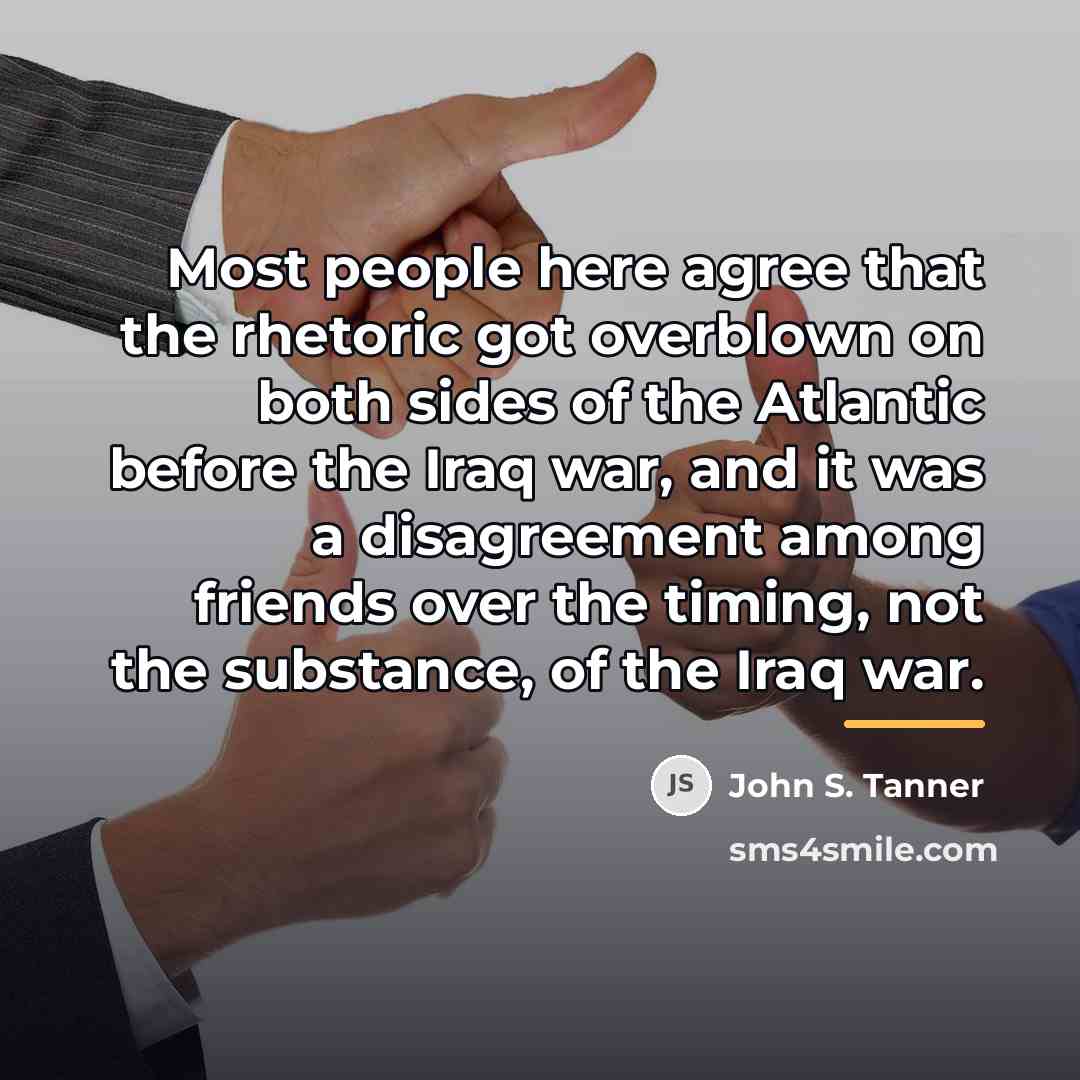 “Most people here agree that the rhetoric got overblown on…” quote by John S. Tanner