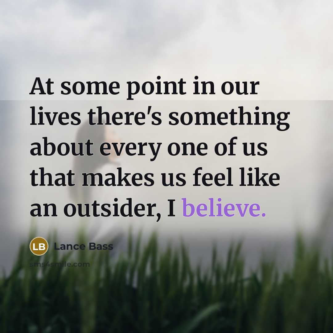 “At some point in our lives there's something about every…” quote by Lance Bass