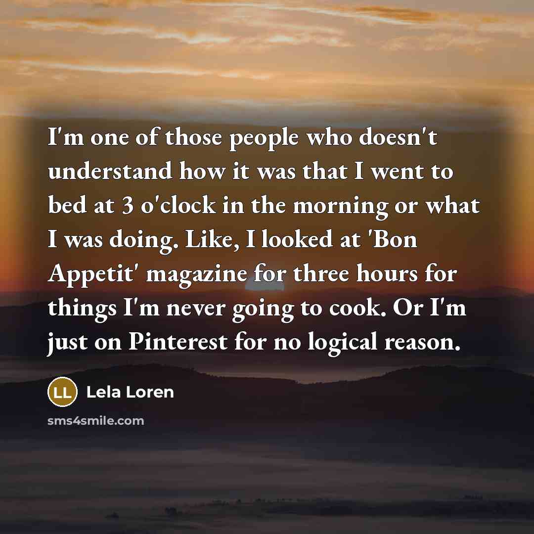 “I'm one of those people who doesn't understand how it…” quote by Lela Loren