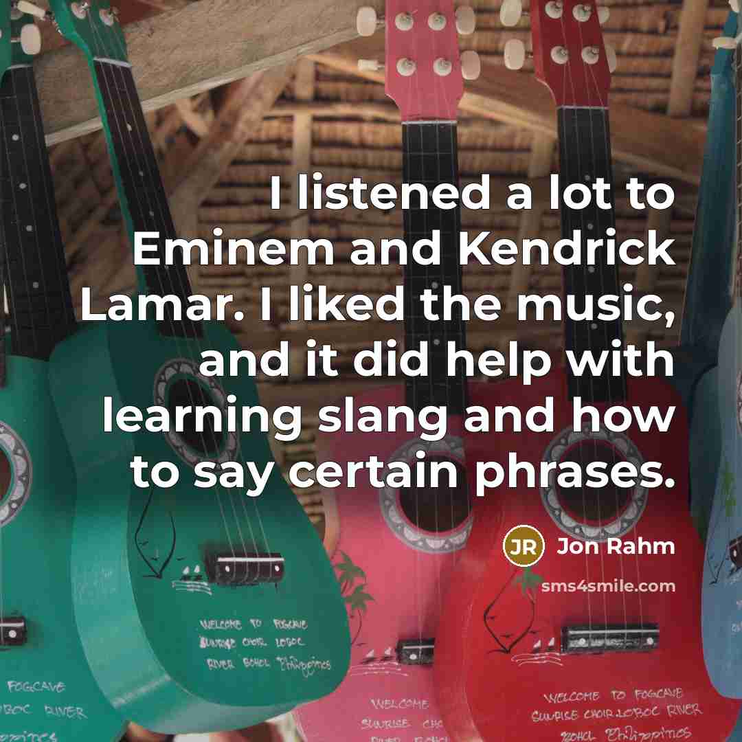 “I listened a lot to Eminem and Kendrick Lamar. I…” quote by Jon Rahm