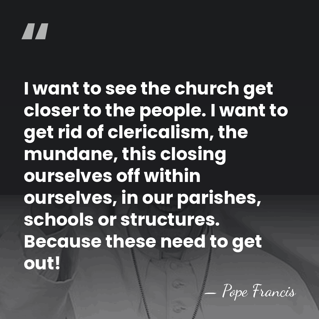 I want to see the church get closer to the people. I&hellip; - Pope Francis