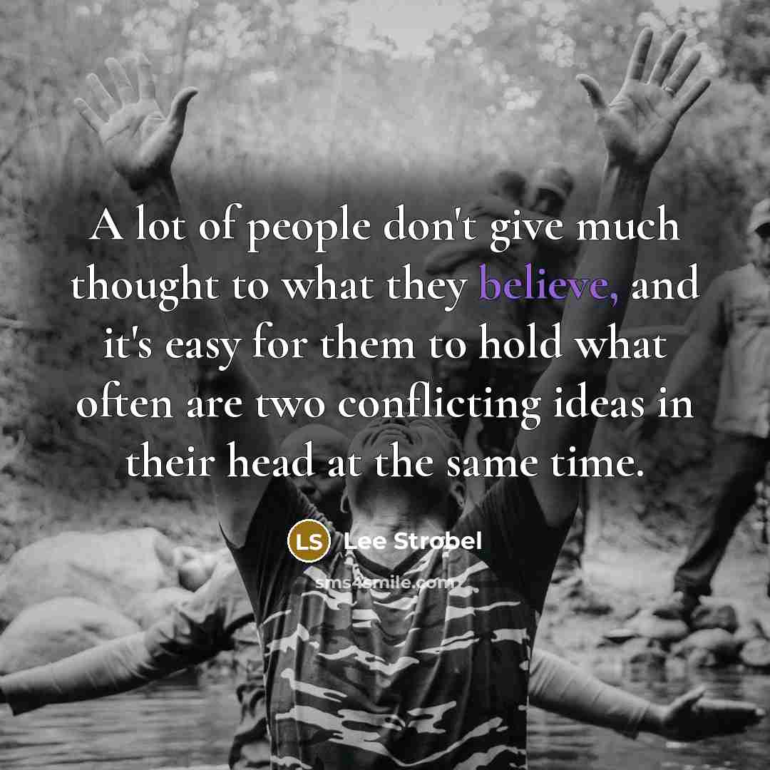 “A lot of people don't give much thought to what…” quote by Lee Strobel