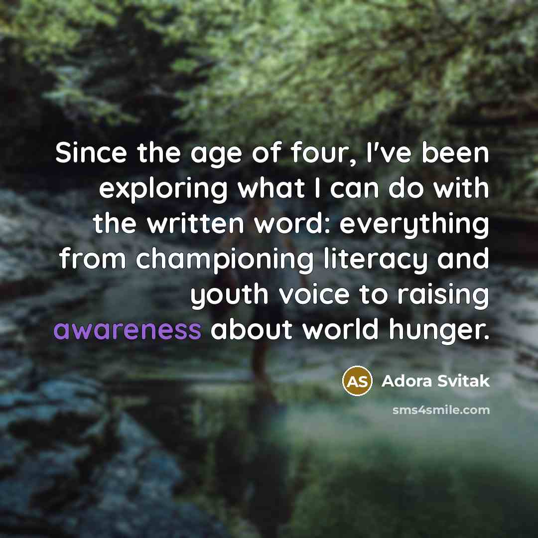 “Since the age of four, I've been exploring what I…” quote by Adora Svitak